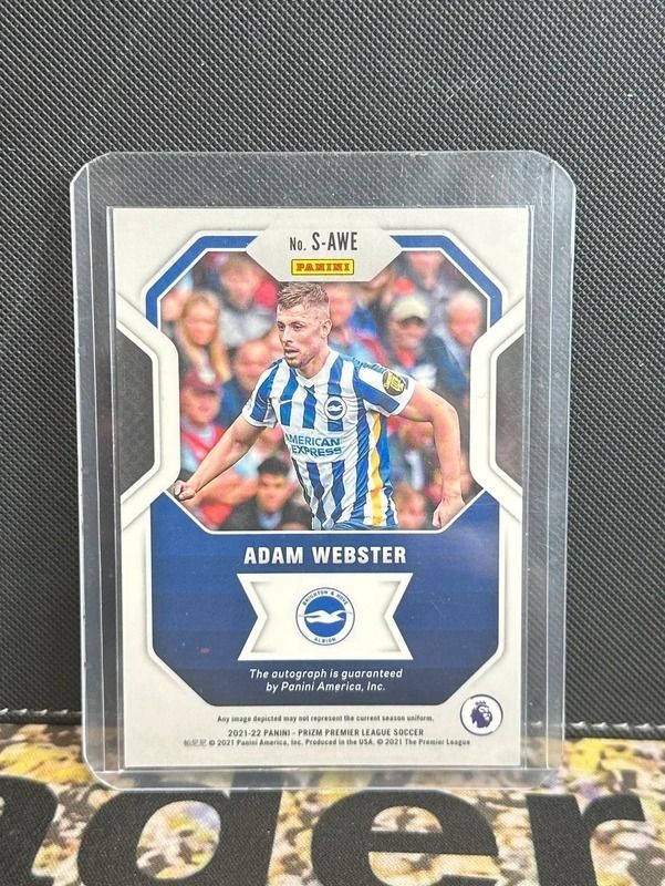 Panini Prizm Premier League Adam Webster Signatures Card 2